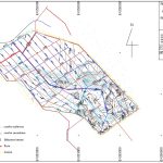 Plan au 1/8000e des réseaux d'irrigation, de colatures et de circulation de la zone de Macina, réalisé par GEOD CONSULT